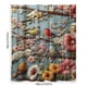 thumbnail image 3 of Yhmxh Decoración del baño Cortina de ducha con estampado de bordado falso, sin perforaciones, impermeable, especial para baño, resistente al agua y al moho. Gabinete de almacenamiento de baño, 3 of 5