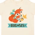 thumbnail image 4 of Inktastic Big Sis Woodland Fox Sister Girls Toddler T-Shirt, 4 of 5