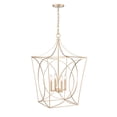 thumbnail image 5 of 4000-PMG Millennium Lighting Tracy - 4 Light Pendant-30.5 Inch Tall and 18 Inch Wide-Painted Modern Gold Finish    -Traditional Installation, 5 of 16