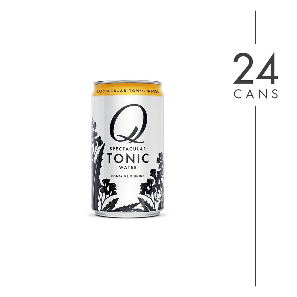 (24 Cans) Q Tonic Water, 7.5 fl oz