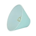 thumbnail image 4 of Aspen Creative 58754 Transitional Hardback Empire Shape UNO Construction Lamp Shade in Light Blue, 10" Wide (4" x 10" x 7"), 4 of 6