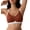 Brown, variant on SHARICCA Wireless Bra for Women Color Block Smoothing Push Up Bras