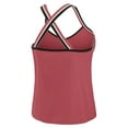 thumbnail image 3 of Women's WEAR by Erin Andrews Cardinal Arizona Cardinals Cross Strap Tri-Blend Tank Top, 3 of 4