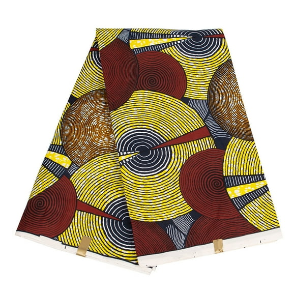 3Yard Double Side Waxed Printing Cloth African Geometric Pattern Sewing Fabric For Quilting Patchwork Cushion Covers