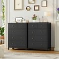 thumbnail image 2 of Homfa Dresser of 5 Drawers, Dresser Chest with Easy Pull Handle for Bedroom, Living Room, Black, 2 of 7