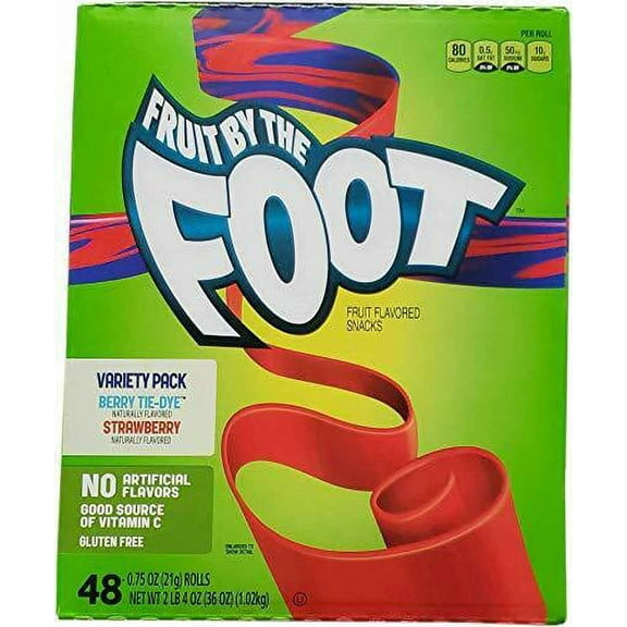 Fruit by the Foot Fruit Snacks Variety Pack Net Wt (48Count/0.75 Oz Net Wt 36 Oz), (Set of 3)