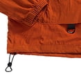 thumbnail image 5 of Men's Lightweight Windbreaker Jacket with Zipper Pocket Casual Zip Up Jackets with Hooded Orange, 5 of 5