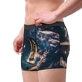 thumbnail image 2 of Susaid Artistic Starry Sky Moon Book Print Men's Mesh Boxer Briefs Cooling Breathable Sports Underwear Wide Waistband Boxer Briefs W/Fly-XX-Large, 2 of 5