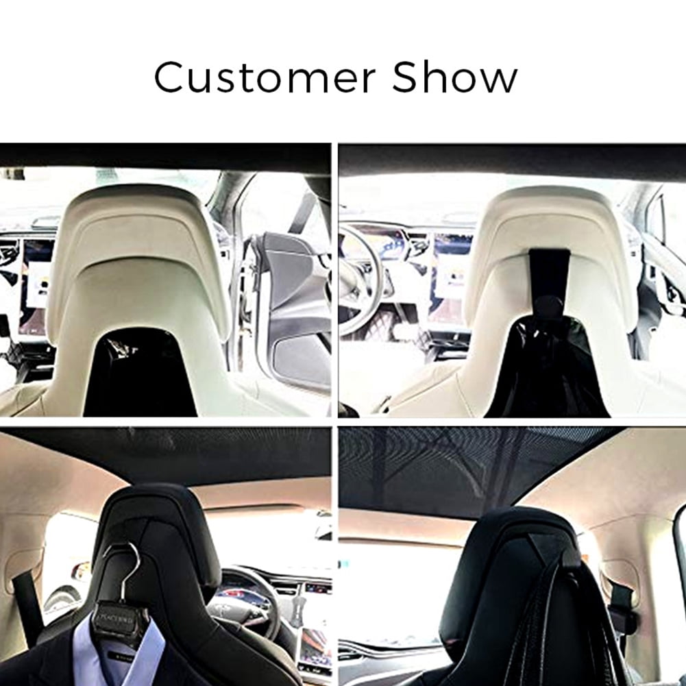 Portable Car Seat Back Coat Bag Hanging Hook Hanger Holder For Tesla Model S X 