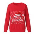 thumbnail image 5 of Meichang Merry Christmas Sweatshirts for Women Funny Christmas Graphic Sweatshirt Fleece Long Sleeve Crewneck Pullover Tops Holiday Gifts Oversized Sweatshirt, 5 of 5