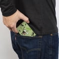thumbnail image 5 of Nickelodeon Wallet, Bifold, Invader Zim GIR Screaming Doom Pose Greens, Vegan Leather, 5 of 8