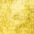thumbnail image 1 of Ahgly Company Indoor Square Abstract Yellow Contemporary Area Rugs, 5' Square, 1 of 4