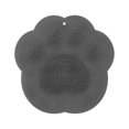 thumbnail image 2 of Dianli Shower Foot & Back Massage Pad Wall Mounted Silicone Scrubber Cushion Brush Suction Cup Cat Paw Design for Bath Lazy Rub Feet Back Easy Clean Blue Gray Pink 30x30cm, 2 of 8