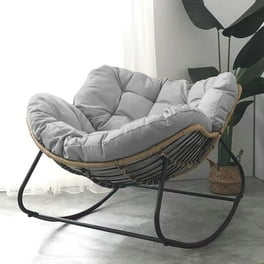 All Weather Wicker factory Mocha and Eucalyptus Rocking Chair