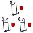 thumbnail image 1 of Ganchos para mancuernas resistentes con muñequera (rojo), 1 of 6