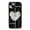 Black, variant on Chrome Plating Electroplated 3D Hollow Love Heart Soft Compatible with iPhone Case (White,iPhone 11)