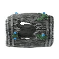 thumbnail image 7 of Aquarium Decorations Hollow Tree Trunk Ornament Resin Fish Accessories Gray Green Blue 3.15" Length, 7 of 7