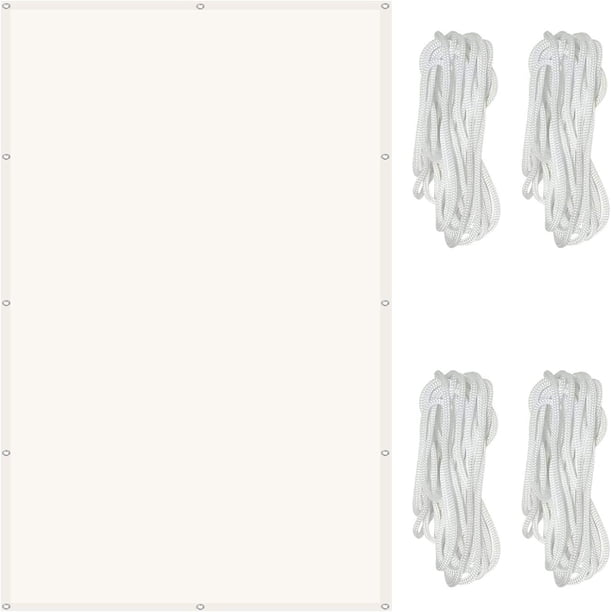 Vela de Sombra Rectangular Impermeable 2 x 3 m Vela de Sombra de Lona con Protección contra Rayos UV del 98%, con Cuerdas de 1,5 m para Exteriores, Jardín y Terraza, Beige oso de fresa Electrónica