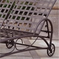 thumbnail image 2 of Bowery Hill Wrought Iron Dark Bronze Double Patio Chaise Lounge Rectangular Weatherproof 73" Unassembled, 2 of 2