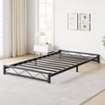 thumbnail image 7 of Low Bed Frame Twin Size with Wavy Pattern, 6 Inch Metal Platform Bed Frame with Steel Slat Support, Mattress Foundation, No Box Spring Needed, Easy Assembly, Black, 7 of 7