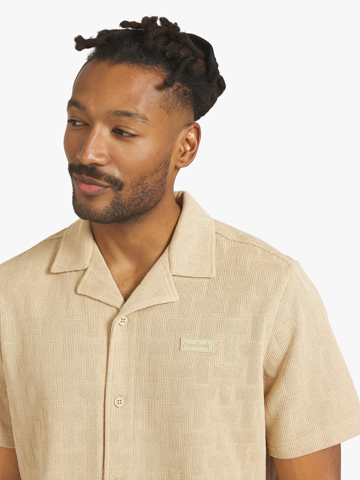 Dogg Supply by Snoop Dogg Big Men's Jacquard Knit Shirt, Sizes 4XL - 5XL