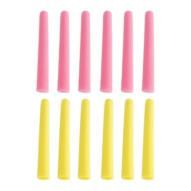S SERENABLE Manchons en Mousse pour Perche de Trampoline 12x pour Tuyau Intérieur Extérieur Lit de Saut Rambarde Rose Jaune