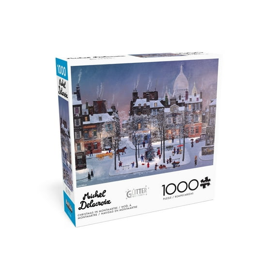 Buffalo Games 1000-Piece Christmas in Monmartre Interlocking Jigsaw Puzzle for Adults Ages 14 