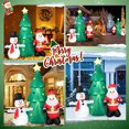thumbnail image 6 of Topbuy 6FT Tall Christmas Inflatables Tree with Santa Claus & Snowman Blow Up Christmas Tree Outdoor Decoration Lighted Xmas Holiday Party Decoration, 6 of 10