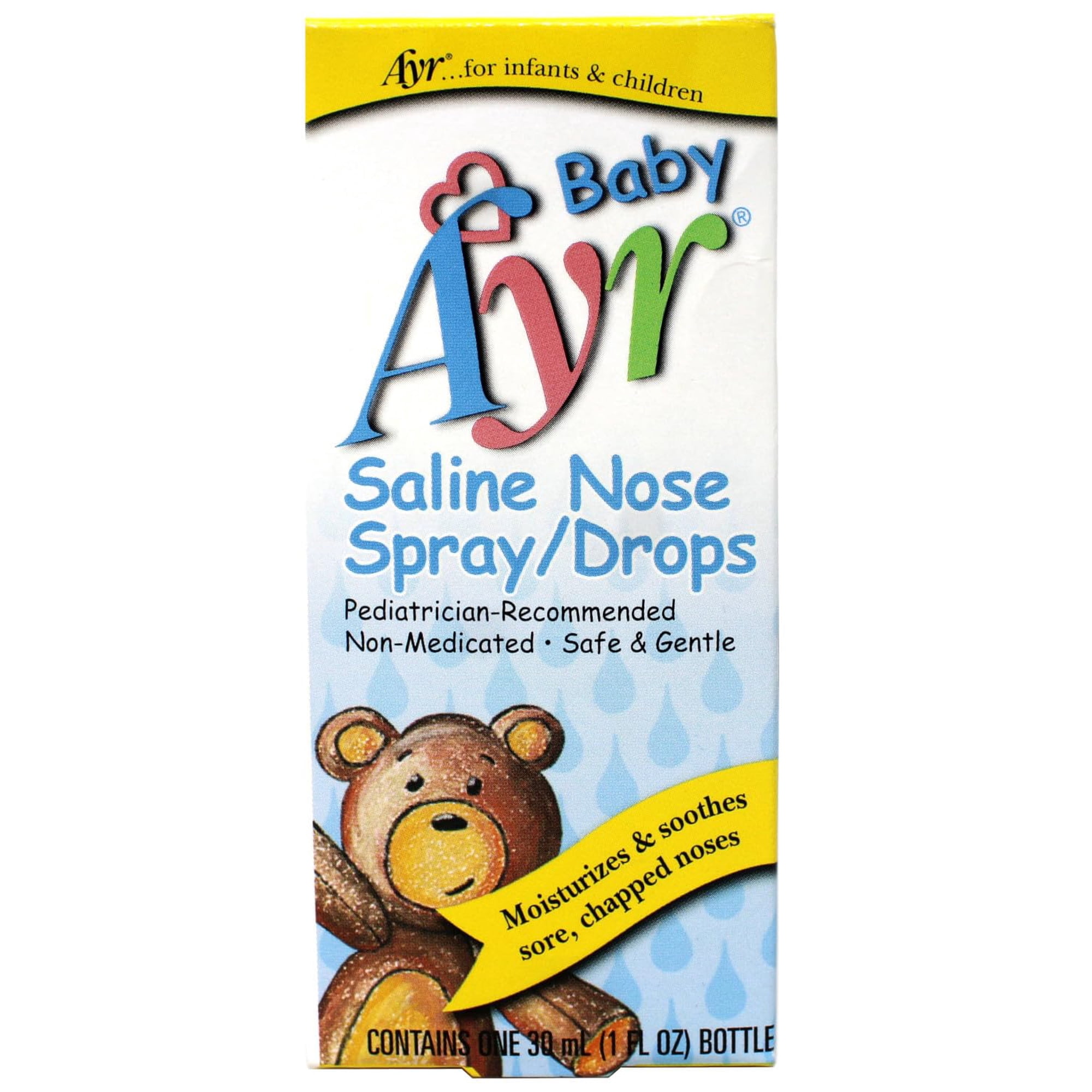 Ayr Baby Saline Nasal Spray/Drops, 1 Oz.