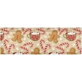 thumbnail image 2 of GZHJMY Cute Christmas Gingerbread Valance Curtain for Kitchen Window/Bathroom/Living Room/Bedroom Privacy Décor Rod Pocket Blackout Window Valance Curtains Topper 1 Panel, 54W x 18L Home Decor, 2 of 6