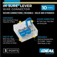 thumbnail image 3 of Ideal 30-10L33 In-Sure Lever Wire Connector, 10 AWG, 3-Port, 75 Box, 3 of 5