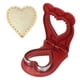 thumbnail image 1 of Cortador de sándwich sin corteza Uxcell, cortador y sellador de sándwich en forma de corazón para DIY desayuno, almuerzo, té de la tarde (Rojo), 1 of 7