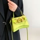 thumbnail image 4 of Bolso de un solo hombro, bolso clásico de piel sintética, bolso de mano, adecuado para citas de mujeres, viajes diarios, verde, 4 of 5