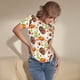 thumbnail image 3 of Balery Body de cuello redondo de manga corta para mujer Tops de manga corta Tops básicos-Small, 3 of 7