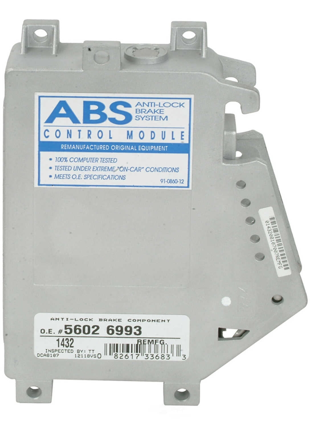 A1 Cardone ABS Control Module P/N:12-1432 Fits select: 1992-1995 JEEP WRANGLER / YJ, 1993-1997 JEEP GRAND CHEROKEE