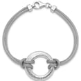 thumbnail image 4 of Sterling Silver Textured Bracelet, 4 of 5