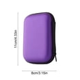 thumbnail image 3 of Yhmxh Hard Drive Carrying Case Storage Organizer Bag, EVA Universal Carry Pouch Electronic Accessories Carrying Case, Portable Shockproof Storage Bag with Mesh Pocket for Earphones, Cables, 3 of 6