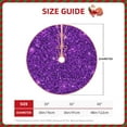 thumbnail image 4 of Kll Purple Glitter Christmas Tree Skirt 36",Party Decorations Farmhouse For Christmas Decorations Holiday Party, 4 of 8