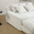 thumbnail image 6 of 2-seater Lazy Sofa With 5 Pillows, Comfy Sofa, Deep Seat Couch for Living Room, 6 of 14