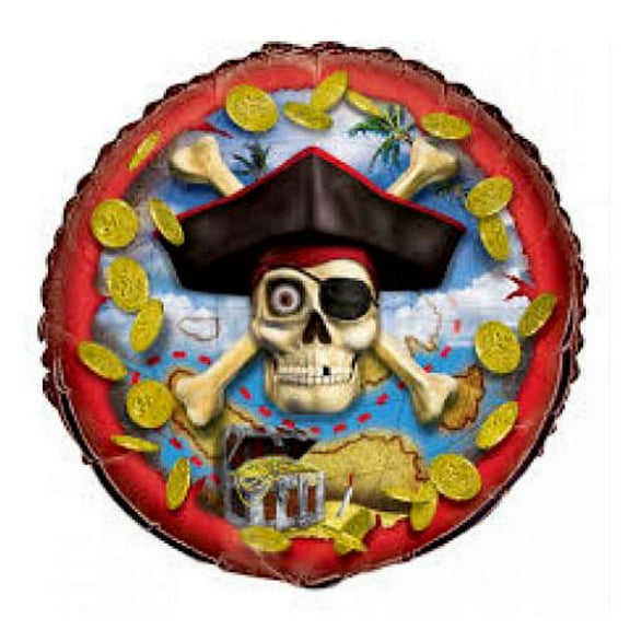 Pirate Party 'Bounty' Foil Mylar Balloon (1ct)
