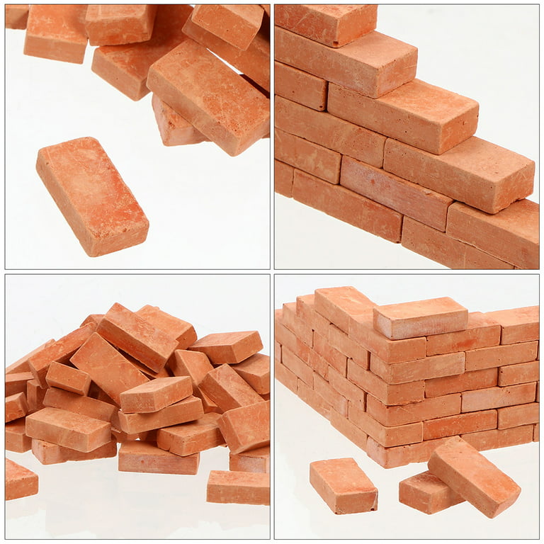 50pcs Pieces Mini Bricks For Landscaping Miniature Bricks Brick