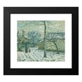 thumbnail image 2 of Camille Pissarro 17x15 Black Modern Framed Museum Art Print Titled - Snow Effect in Montfoucault (circa 1874), 2 of 5