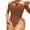 00 # Coffee, variant on REORIAFEE Women's Plus Size Bathing Suit One Piece Swimsuit Retro Beachwear One Piece Hollow Out Bandage Push Up Bikini Pad Swimwear Beachwear Coffee M