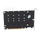 thumbnail image 4 of Adaptador M.2 NVME SSD a PCIE X16 Tarjeta RAID de 4 puertos de alta velocidad 4x32 Gbps con indicador LED individual para computadoras, 4 of 14