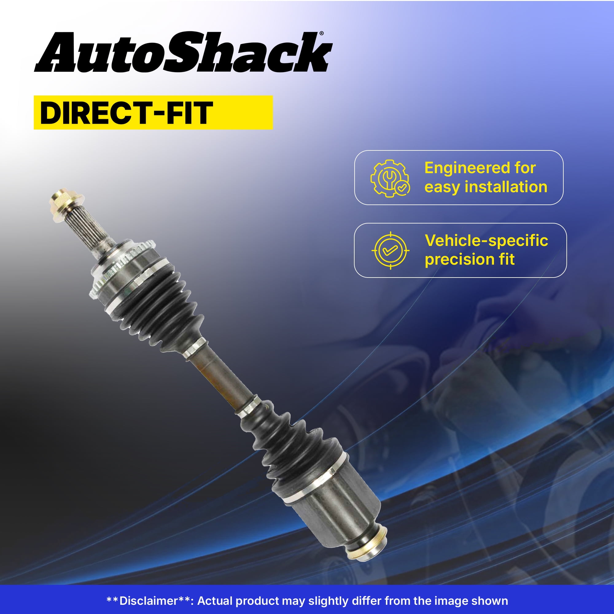 AutoShack Front CV Axle Shaft for Nissan, Altima 2019-2020, AWD