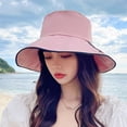 thumbnail image 2 of Sombrero de pescador ajustable con circunferencia de 54-60cm, gorro de lavabo a rayas de verano para mujer, sombrero de protección solar con aleros grandes para exteriores, 2 of 5