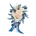 thumbnail image 4 of Ramo de boda con forma de gota, ramo rústico elegante para , flores artificiales en forma de lágrima, cascada, flor Artificial de boda Estilo C, 4 of 8