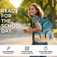 thumbnail image 2 of Xoenoiee Beach Turtle Starfish Print 3 Piece Kids Backpack Elementary Preschool School Bag with Lunch Box Pencil Case Set for Boys Girls Bookbag Large Capacity Travel Bagpack Daypack Rucksack, 2 of 6