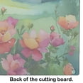 thumbnail image 4 of Iowa Wild Prairie Roses in Watercolor Glass Cutting Board Large 12 in x 15 in, 4 of 5