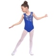 thumbnail image 4 of SILVERCELL 3-11 Years' Girl Patchwork Color Group Gymnastics Clothing Toddler Girls Leotard O-Neck,Gymnastics Leotard for Kids, 4 of 6